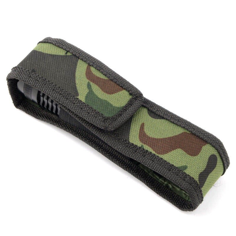 Duurzaam Protector Voor Zaklamp Fakkel Lamp Oilproof 16Cm Waterdichte Camouflage Holster Stof Case Holder Belt Pouch 1Pc