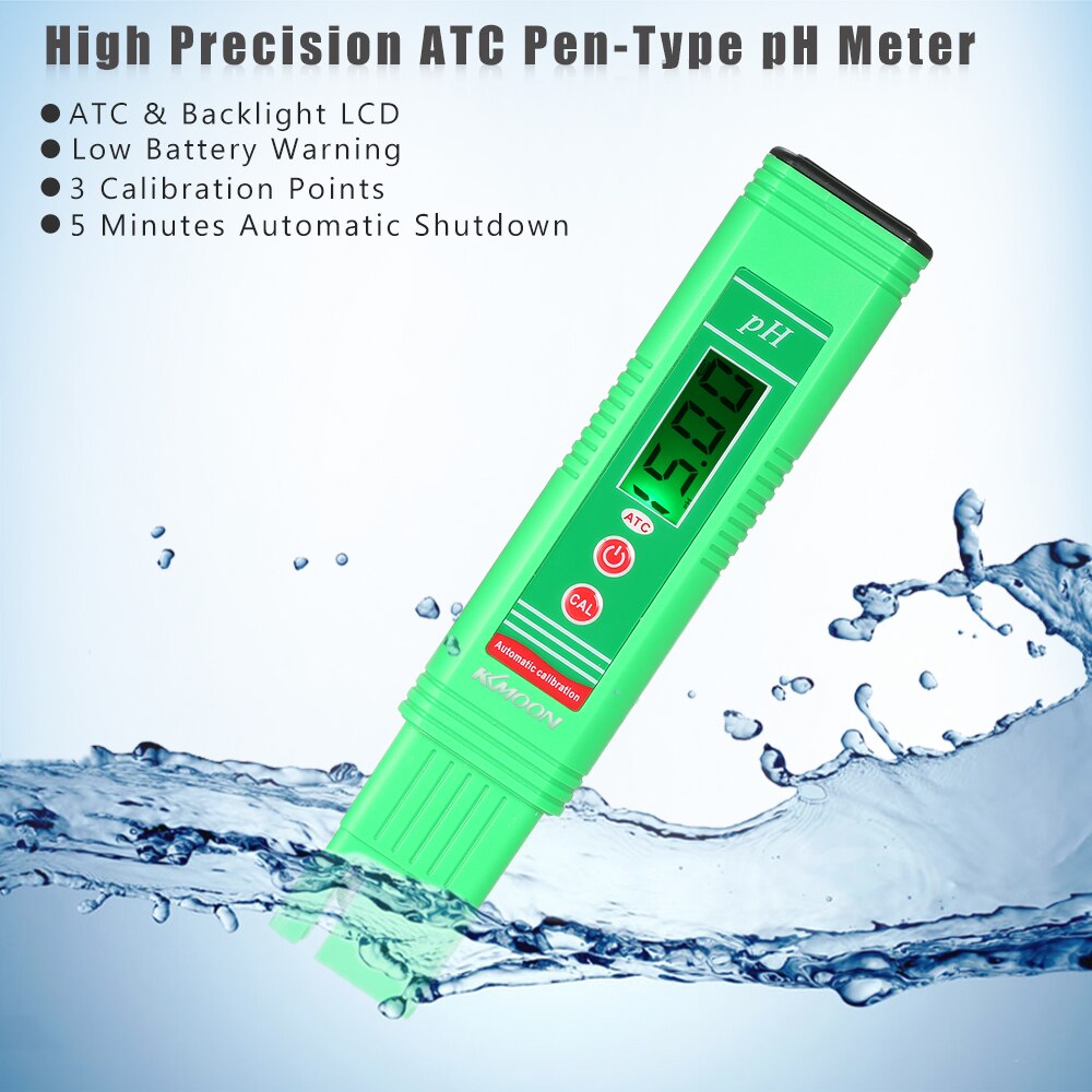 Medidor de del agua Digital TDS PH ABS, medidor automático de PH, humedad del suelo, multifunción, para agua de Acuario y piscina, 0,0 ~ 14,00ph: TYPE 6