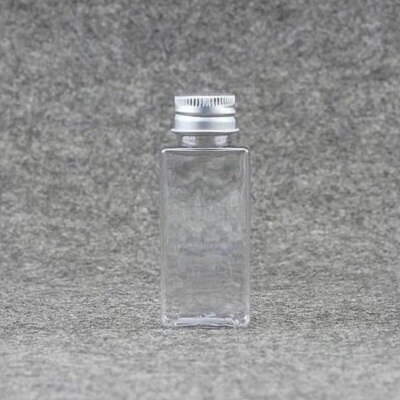 50pcs/lot 30 ml Plastic Bottle with Aluminum screw cap plug Cosmetic container travel portable PET lotion cream storage 5.16: Transparent