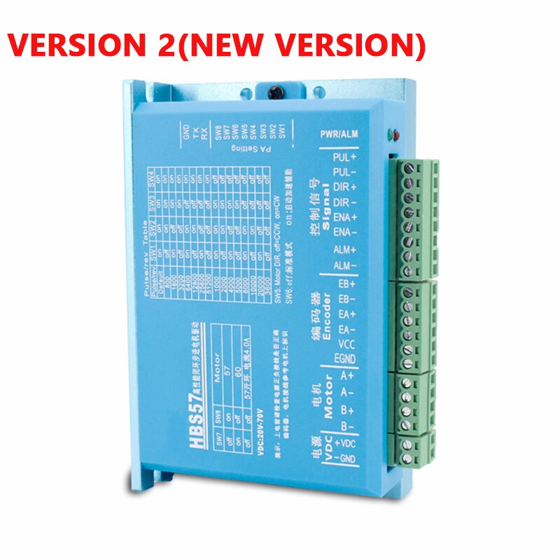 57HSE1.2N+HBS57/DL57 Closed-loop step motor 57 Stepper Motor Driver 1.2nm Servo Motor 1.2NM Hybrid closed loop Nema 23 2-phase.