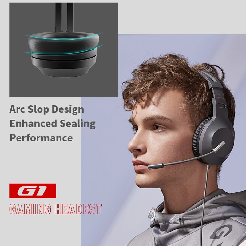 EDIFIER HECATE G1 przewodowy zestaw słuchawkowy do gier słuchawki z mikrofonem 40mm jednostka Gamer słuchawki do komputera Laptop USB/3.5mm