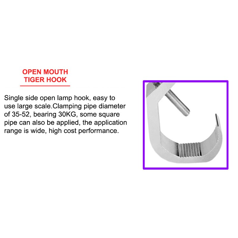 1 Pc DJ Light Stage Light 30kg 35-52mm Stage Hook Light Clamp Holder LED Stage Effect Light Truss
