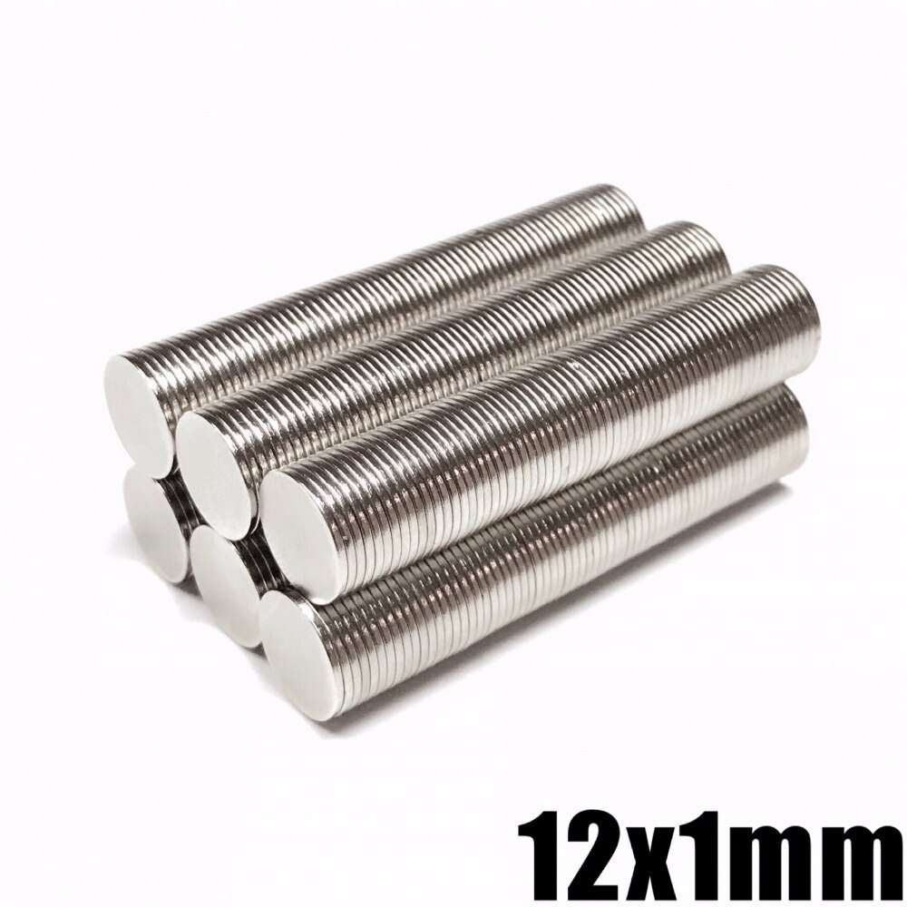 10/20/50/100 Pcs N35 12 Mm X 1 Mm Sterke Ronde Magneten Dia 12X1 Mm Neodymium Magneet Zeldzame Aarde Magneet 12*1 Mm