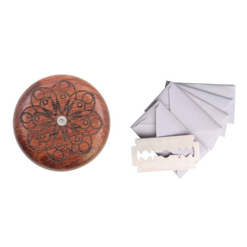 Houten Broodmes Scheermes Ronde Brood Lame Deeg Scoren Slashing Tool voor DIY Zuurdesembrood Keuken Bakken Tools: violet