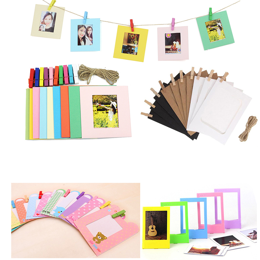 for Film camera DIY Kraft Paper Photo Album 3inch Wall Hanging Photo Frame for Pictures Home Decoration Wedding Photo Frame