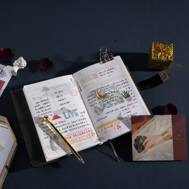 B6 Suede Travel Notebook with Combination Lock Password Star Agenda Diary Journal Notepad Business Stationery