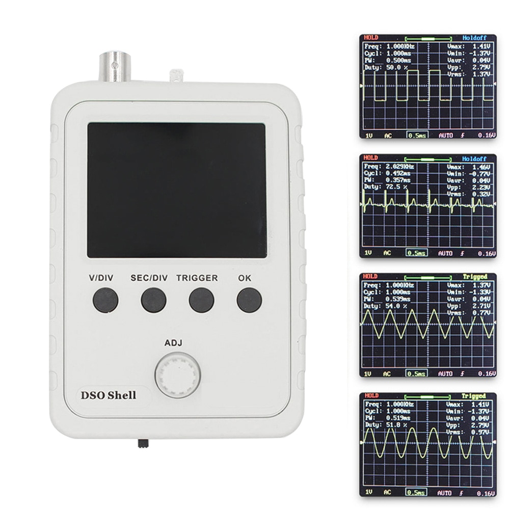 Oscilloscope Assembled Intelligent Digital Easy Use Electronic With Indication Stable Sample Rate Test Clip Multi Function