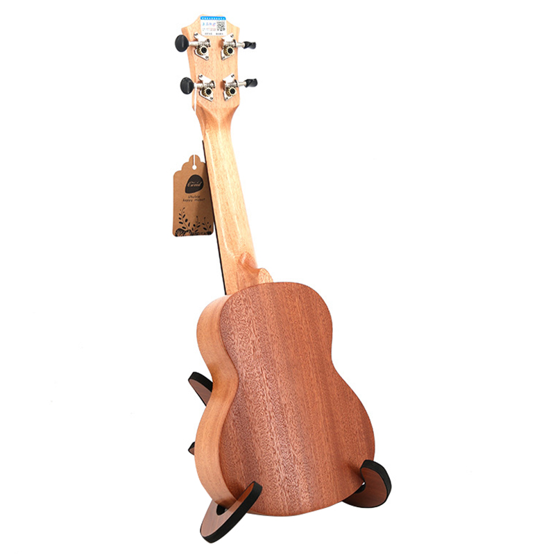 Ukelele Soprano 21 pulgadas madera de caoba principiante 4 cuerdas Mini Guitarra palisandro diapasón cuello instrumento de música