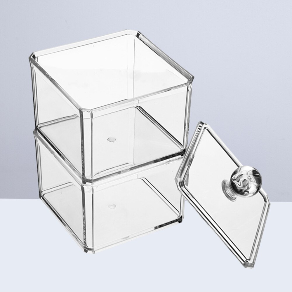 1 Pc akrylowe przezroczyste pudełko robić przechowywania żywności podwójna warstwa saszetka na herbatę organizator kuchnia sortowanie pojemnik z pokrywą