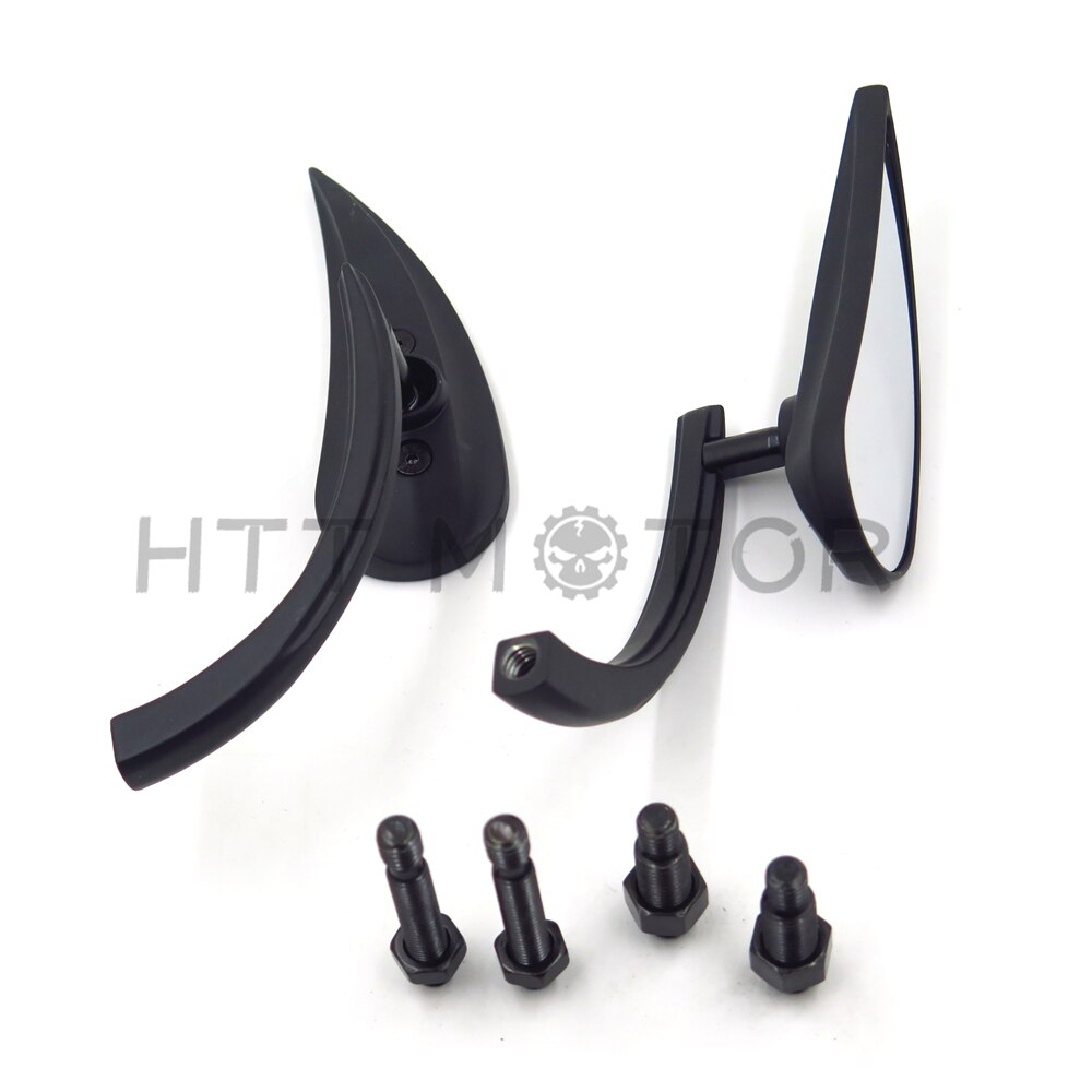 Aftermarket Motorcycle Parts Teardrop Rad II Rearview Mirror For Harley Davidson Street Sportster Cruiser BLACK