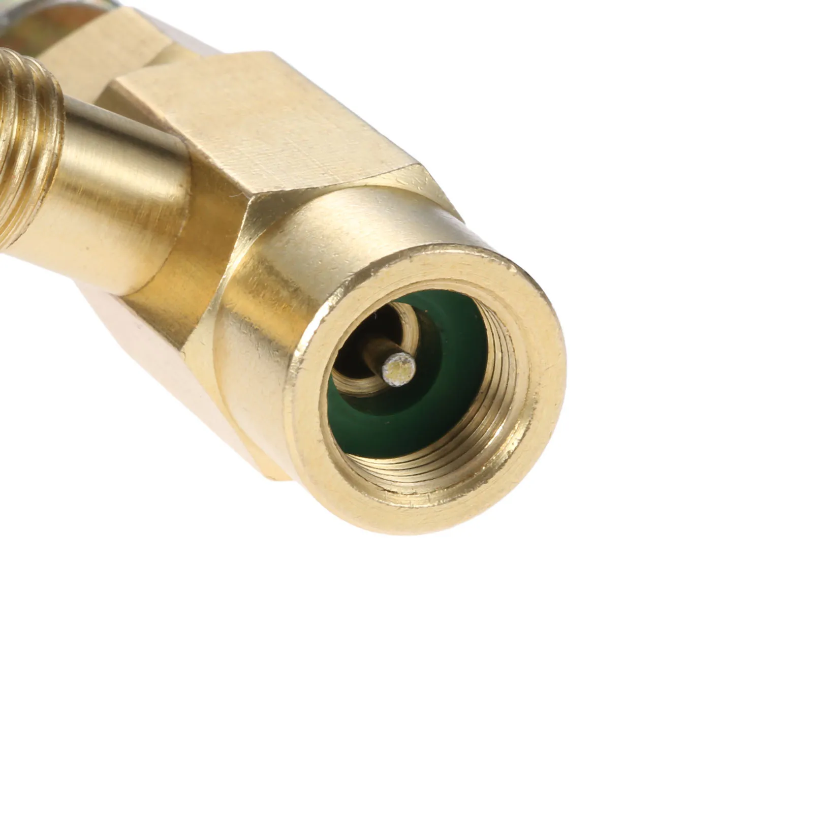 1pc messing  r12 r22 r134a dåse konisk dispenser til selvforseglende ac kølemiddel flaskeåbner ventil gevind 7/16 &quot; -28 unf