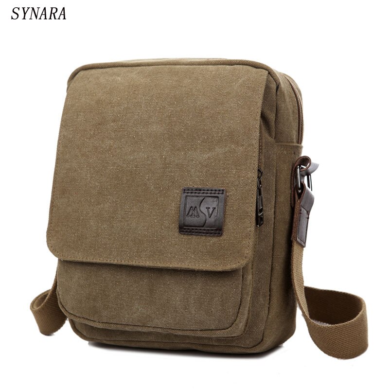 Men Messenger Bags Canvas Men Handbags Spring and Summer Travel Bags 3 Colors 21*26*8CM Srtip 150CM D7003