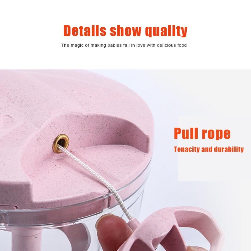 Manual Meat Grinder Hand-power Vegetable Food Chopper Fruit Nuts Grinder E2S