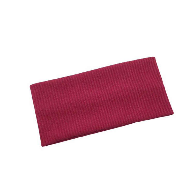 Diademas de Color sólido para mujer, nueva diadema tejida elástica para deportes, diadema para Yoga, accesorios para el cabello para niñas: Rosa
