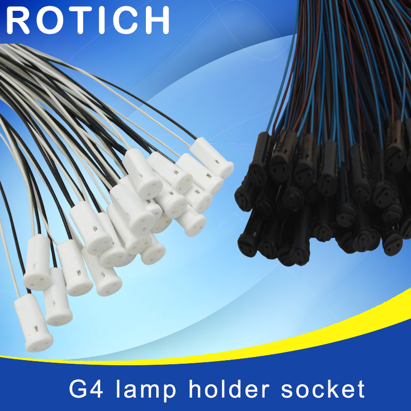 10 Pcs , 57 Cm Kristallen Lamp Lamphouder Socket, g4 Led/G4/Lamp Plug, 12V 10-20W, Verlichting Accessoires