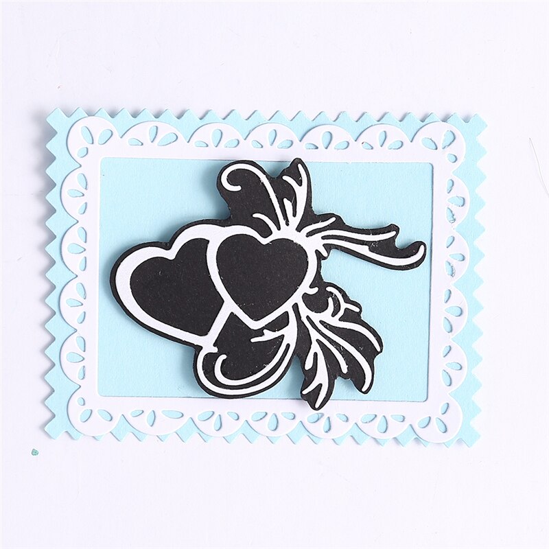 Eastshape Double Hearts Dies Love Metal Cutting Dies Card Making Craft Dies Scrapbooking Embossing Stencil Die Cut Decor