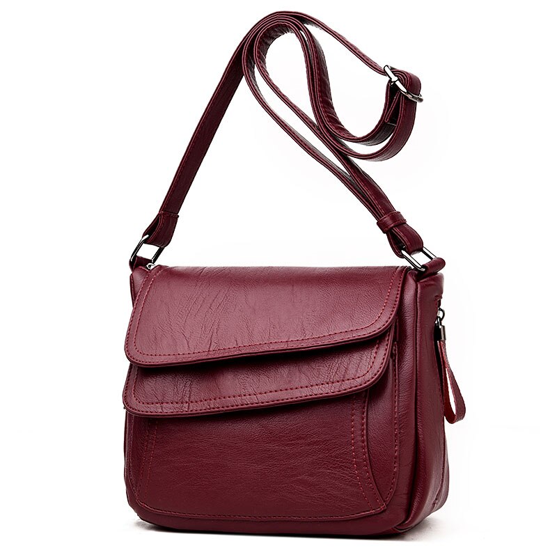 ¡Novedad de ! Bolsos de piel sintética para mujer, bolso de estilo de otoño, bolso de lujo para mujer, Bolso pequeño de para mujer: Borgoña