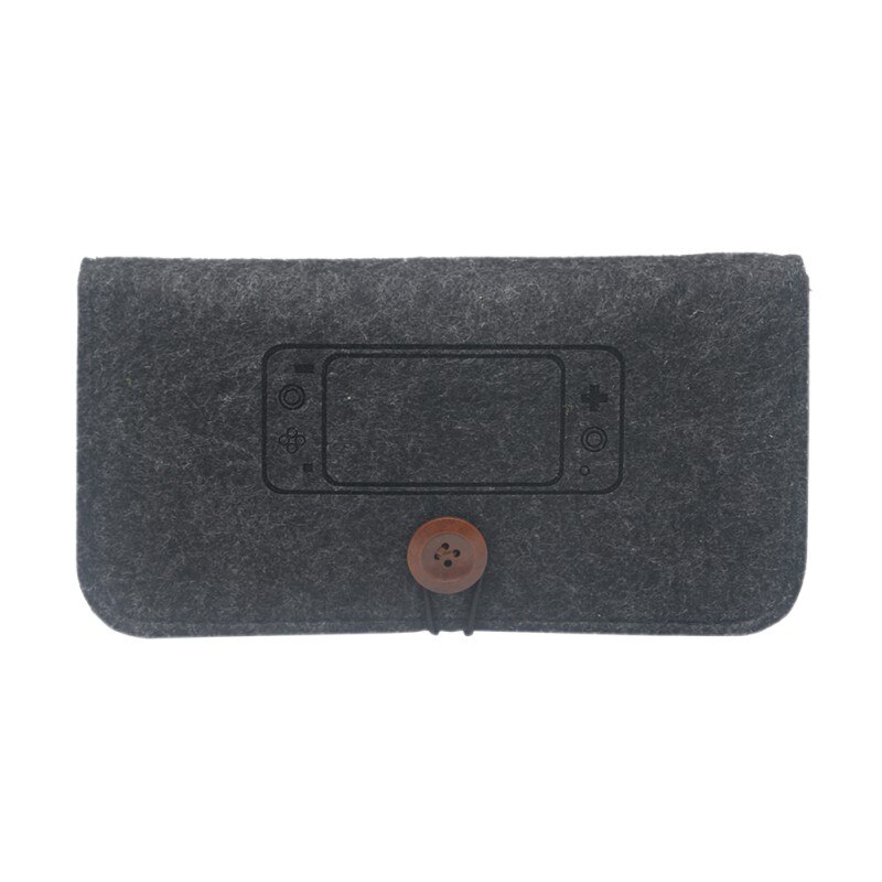 étui de transport doux feutre housse de protection pochette jeu carte sac de rangement sac à main pour Switch Lite pratique: Black