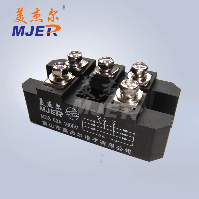 Mds 60a trefaset bro ensretter diode moduler mds 60a 1600v fushi
