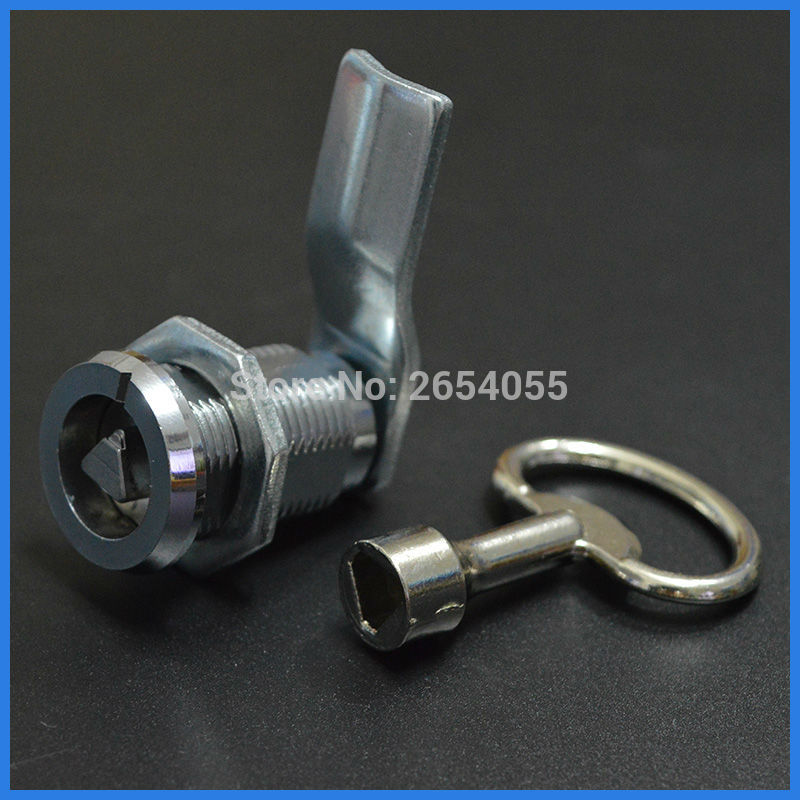 10 stks 31mm en 37mm verstelbare lengte driehoek key cam lock metalen doos kast lock