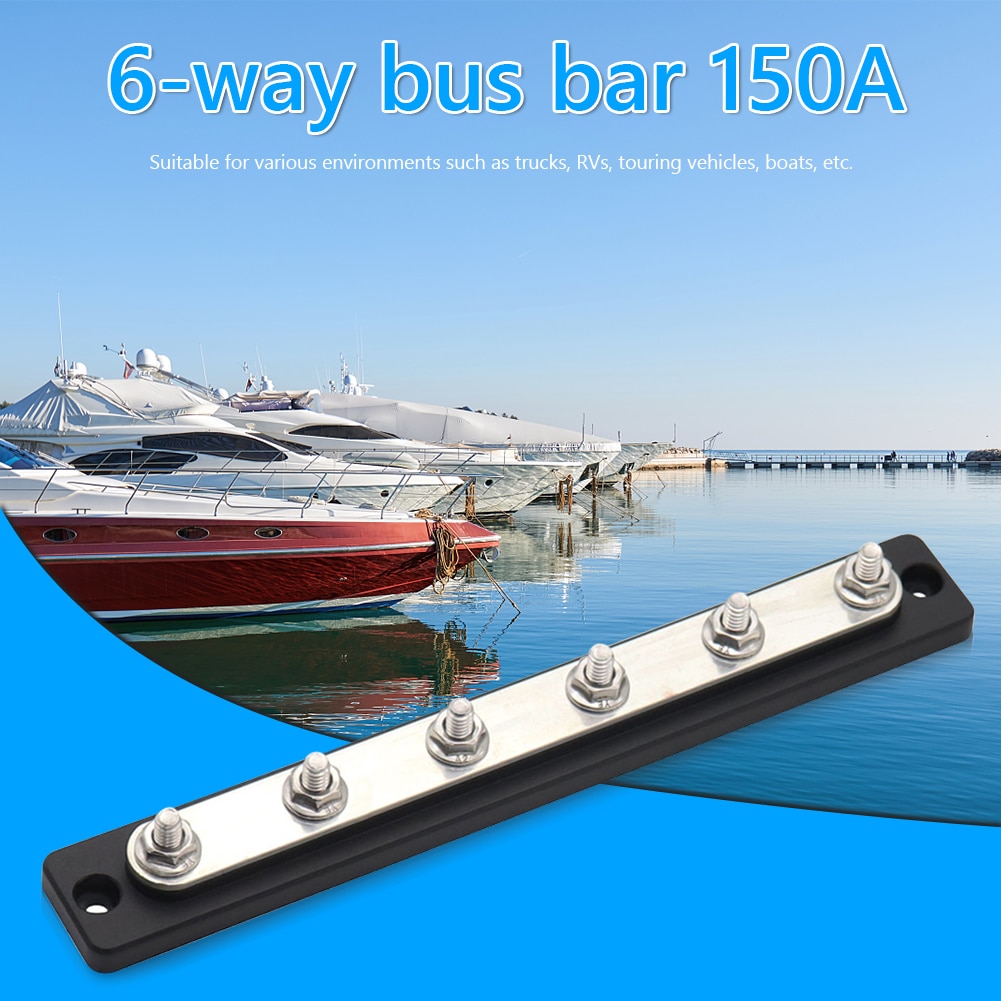 Busbar 48v 100 150 Amp Busbar With Transparent Cover Parts And Accessories, Suitable For Truck Rv
