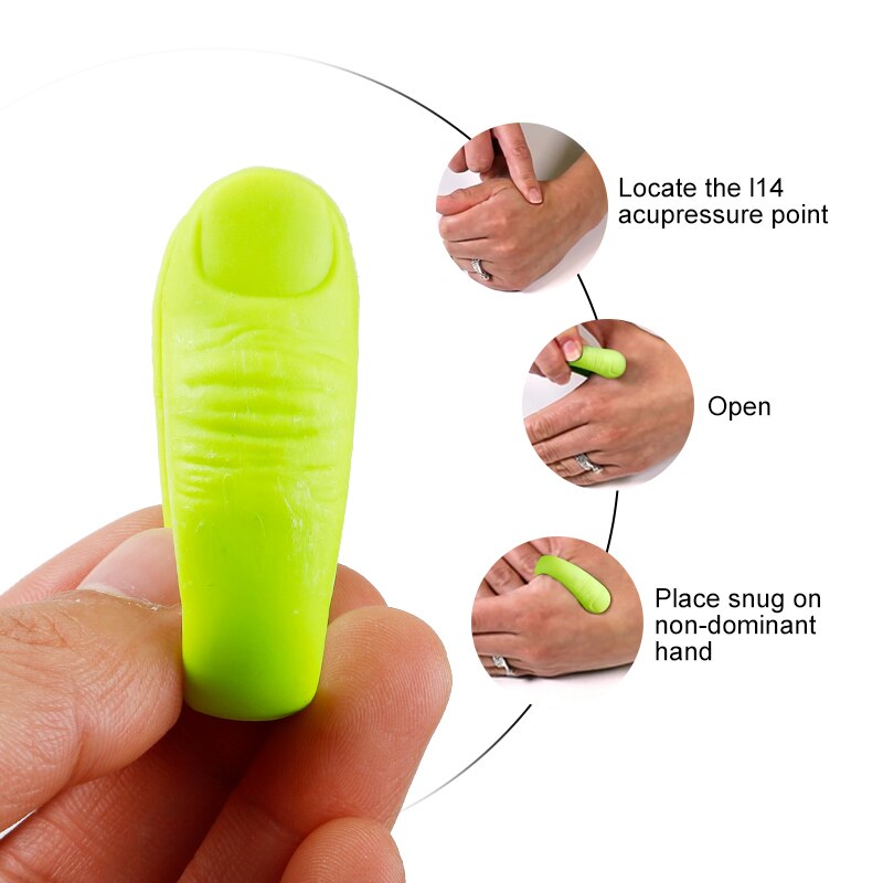 1/2/4 sztuk skuteczne masaż dłoni klipy dla Acupoint ból głowy migrena ciśnienie ulga w bólu Palma Hukou punkt narzędzia robić chwytania