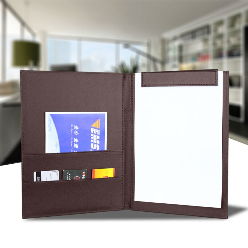 PU leather A4 Clipboard Writing Pad School Office Supply Stationery folders Folder for Papers 1097