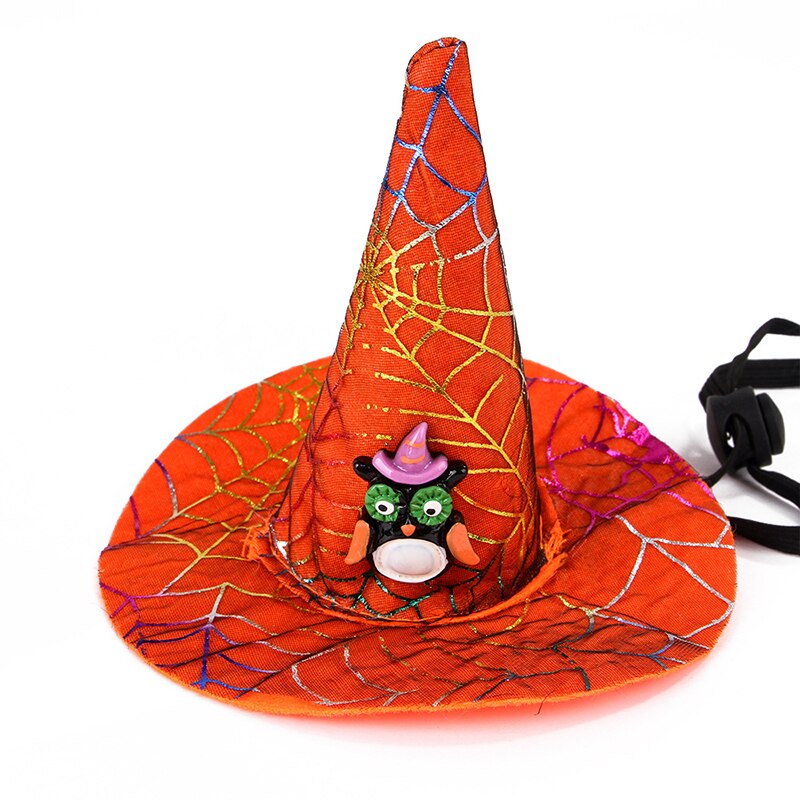 Grappige Kat Kostuum Halloween Tovenaarshoed Vermomming Accessoires Voor Katten Kerst Jaar Pak Voor Kleine Honden Dierbenodigdheden: owl