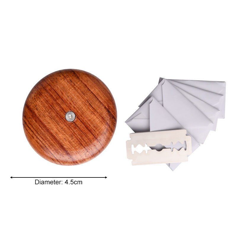 1Pcs Kitchenware Bread Scoring Cutter Portable Round Shape Baking Tool Wooden/Metal Non-slip Decorative Pattern Kitchen DIY Mold: Rosewood