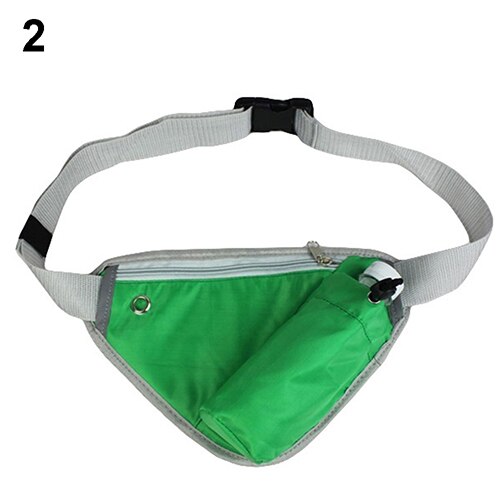 Laagste Prijs Trendy Driehoekige Heuptas Duurzaam Riem Waterfles Pocket Pouch Christmas сумка на пояс мужская: green