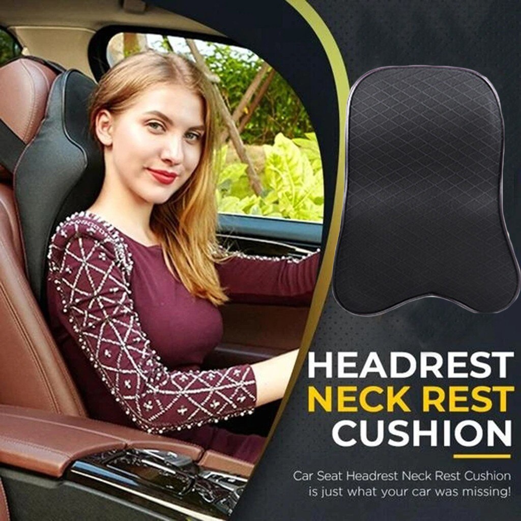 Car Seat Headrest Neck Rest Cushion Auto Seat Head Support Neck Protector Automobiles Seat Neck Rest Memory Cotton