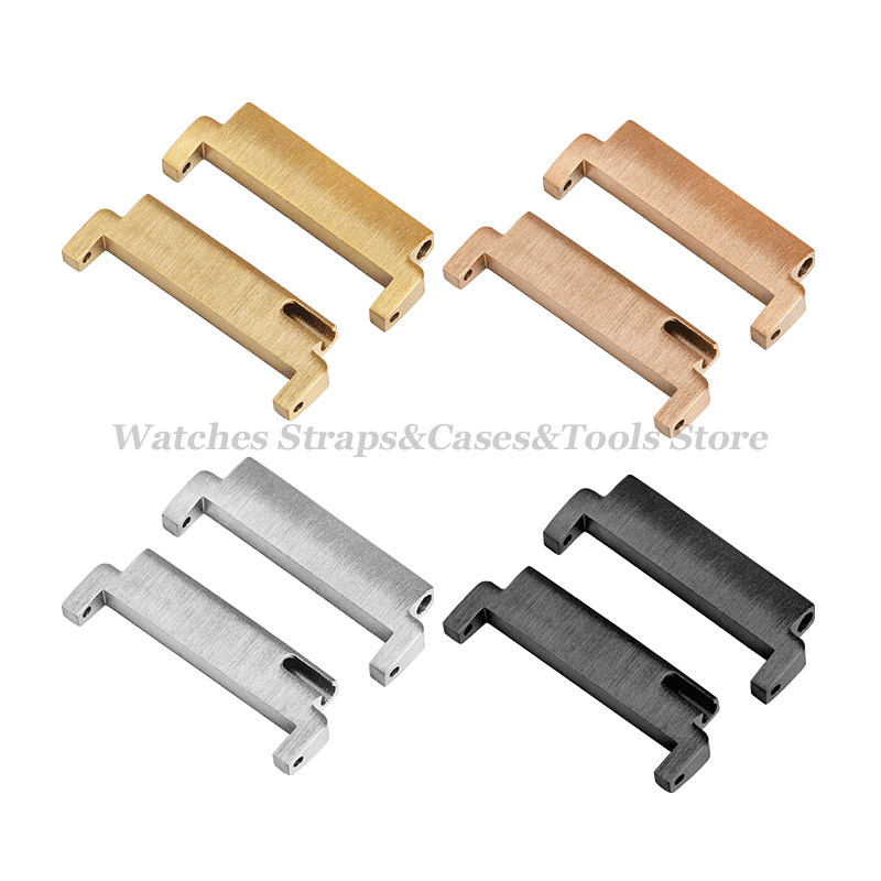 Adaptadores de correa de 20mm a 18mm 20mm 22mm a 22mm 22mm a 20mm, conectores de pines de liberación rápida, accesorios de barras de resorte para correa de reloj, 2 uds.