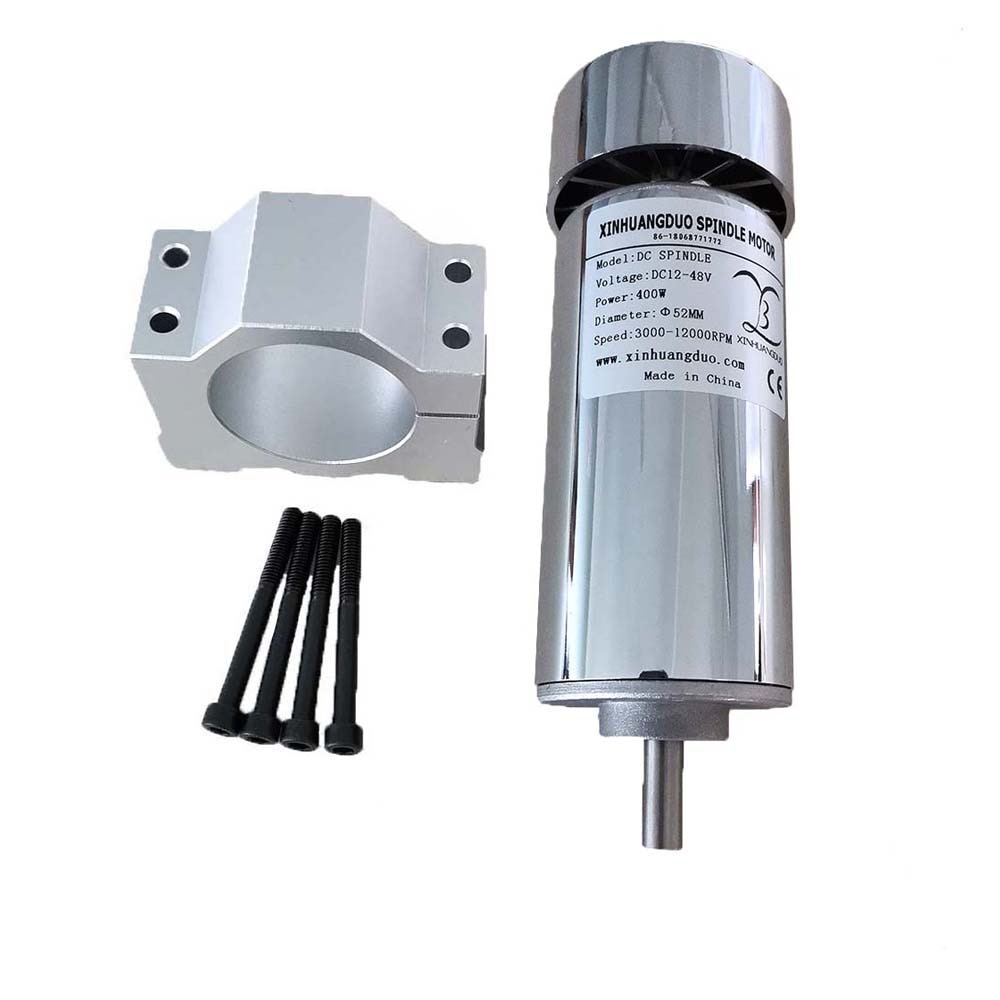 Air cooled 0.4kw CNC Motor + fan spindle Motor Kit 400W Spindle Motor + Power Supply speed governor For Engraving
