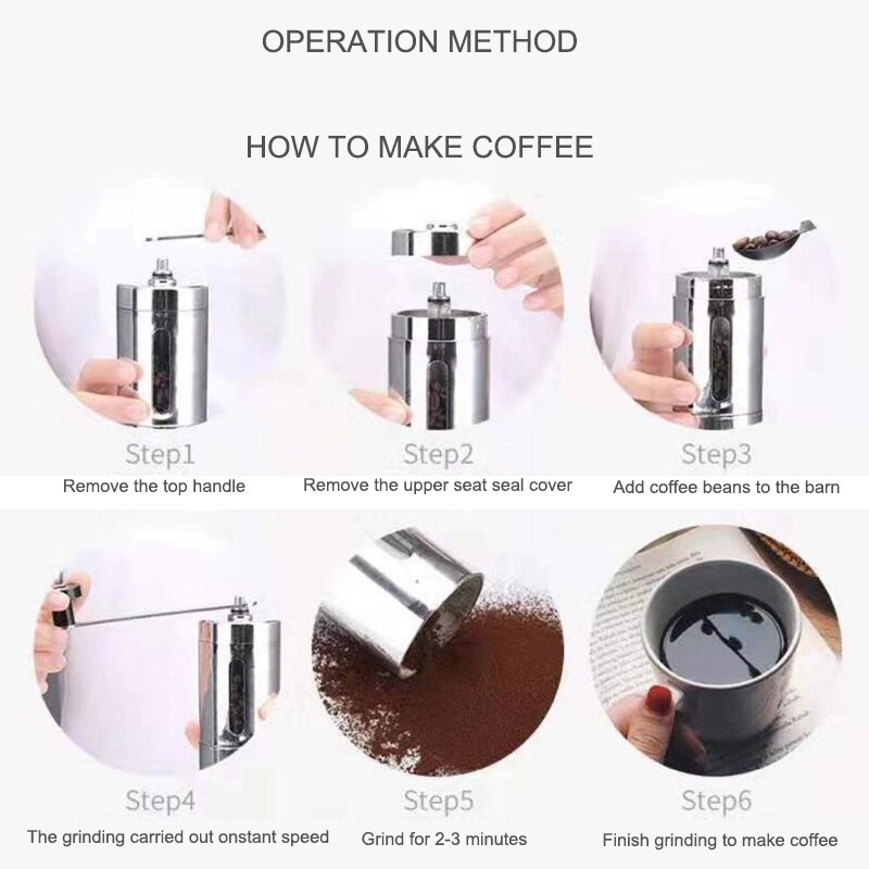 Hand in hand to shake coffee machine home small mill hand mill bean grinder coffee bean grinde