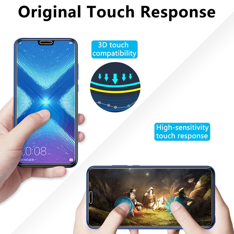 2 Piece HD Hard Tempered Glass for Huawei Honor 9X Pro 7X 6X 5X 8S 7S Screen Protector Film 9H Protective Glass for Honor 9X Pro