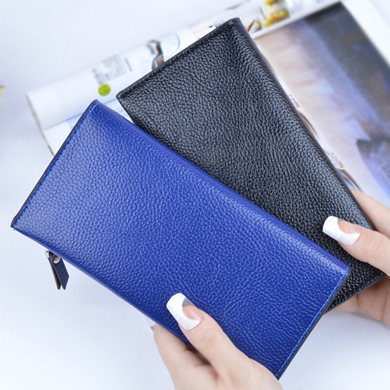 Women's Wallet Purses Luxury Zipper Clutch Thin Wristlet Phone Bag Card Coin Long Purse Women Leather Female Wallets