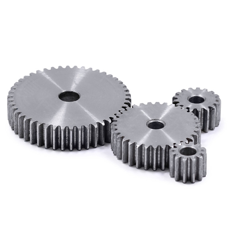 1 Mold gears is 45 # steel pinion and rack straight gear is gear 10 mm thickness gear wheel 43 to 58 tooth hole process