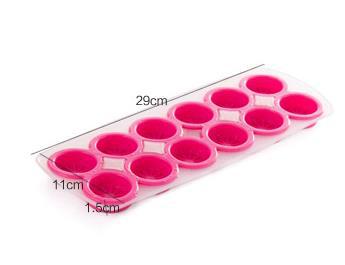 Silicone Ice Cube Lemon Shape Ice Mold Candy Color 12 Grids Ice Cube Tray Thick&Soft Bottom Cooking Tools in Ice Maker