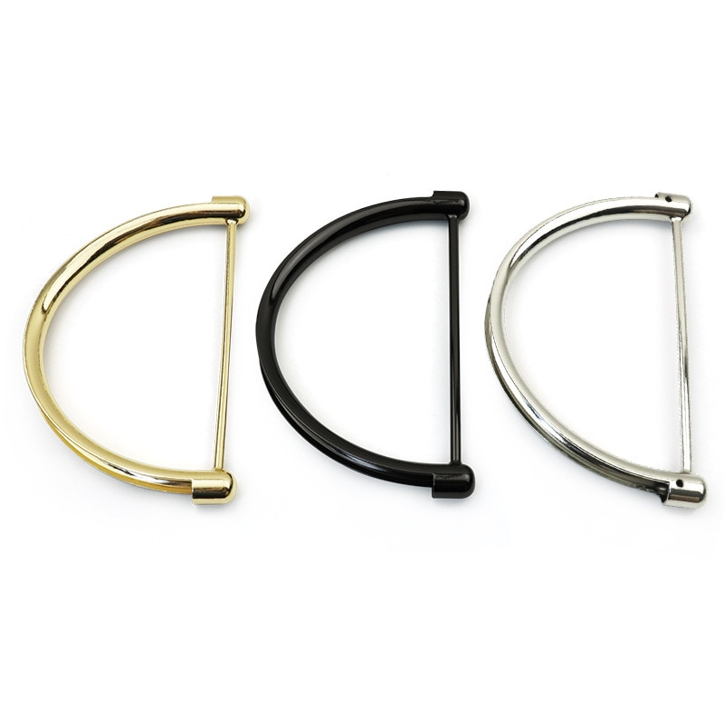 1Pcs Metal Bag Handle for Women Handbag Replacement Tote Handles D Shape Shoulder Bag Accessories