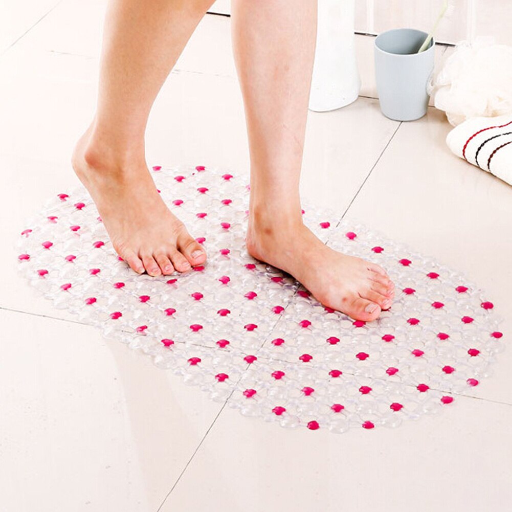 65x36cm Shower Bath Tub Clear Bubble Mat Safety Anti-slip PVC Floor Rug Carpet Bathroom Mat Set bathroom accessories household