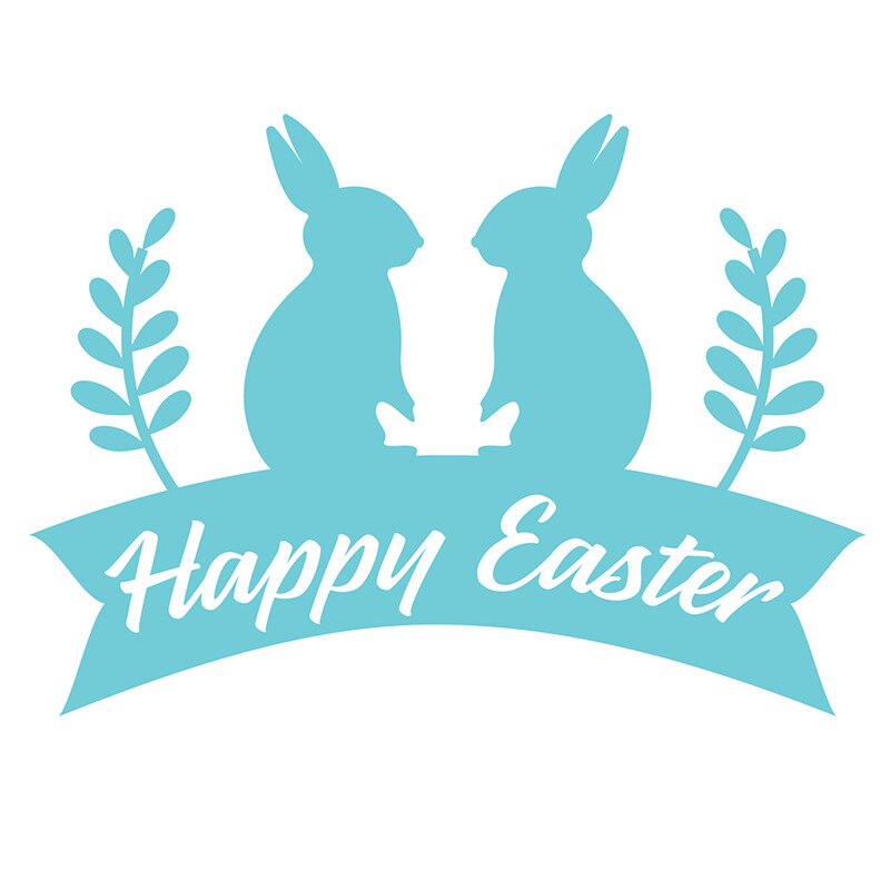 Kokorosa Happy Easter Dies Bunny Metal Cutting Dies for Card Making Scrapbooking Embossing Album Craft Frame Die Cuts