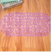 Antislip badmat met zuignap, waterdicht, pvc, veelkleurige matten, wasbare badmatten, badkamerbenodigdheden: Paars 