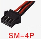 7.4v (3.7vx2) 1500mah 15C 18650 Li-ion SM-4P Plug Battery RCHQ961 962 UD1902 1002 toys battery: White