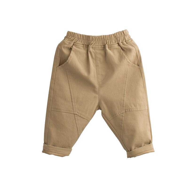Jongens Lente En Herfst Kinderen Broek Baby Peuter Koreaanse Stijl Modieuze Herfst Kleding Broek Baby Losse Casual Broek: Apricot / 110-105cm-110cm