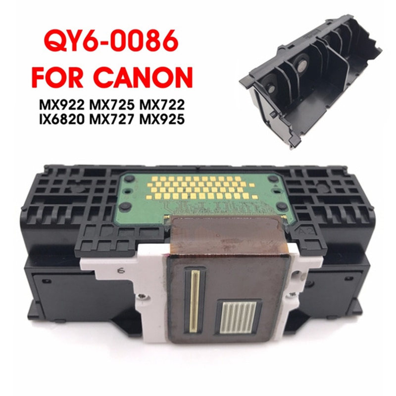 Nowa głowica drukująca QY6-0086 głowica drukująca Canon IX6840 IX6850 serii Pixma MX720 MX721 MX722 MX725 Pixma MX920 tylko czarny drukowane