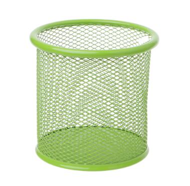 Rectangular Mesh Style Metal Pencil Holder Organizer Desk Pen Containers: 5AC600143-A-GN