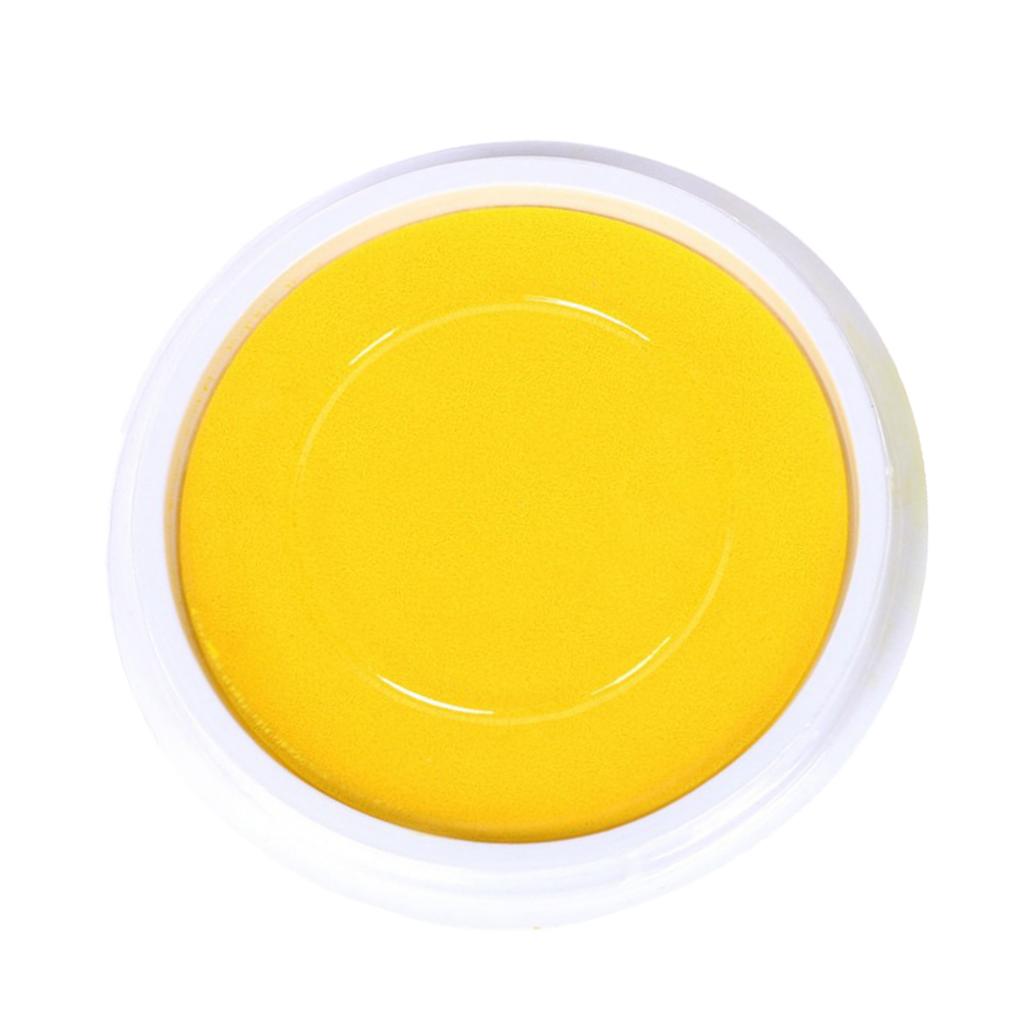 Diy Ink Pad Stempel Vingerverven Craft Kaartmaken Grote Ronde Voor Kinderen Kunstenaars: YELLOW