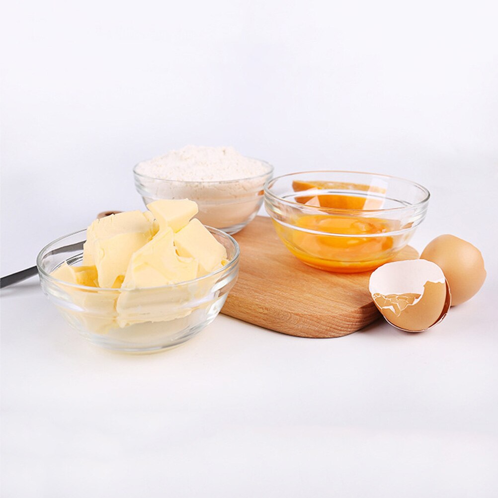 Kitchen Glass Prep Bowls Mixing Serving Salad Bowl Baking Container 10cm