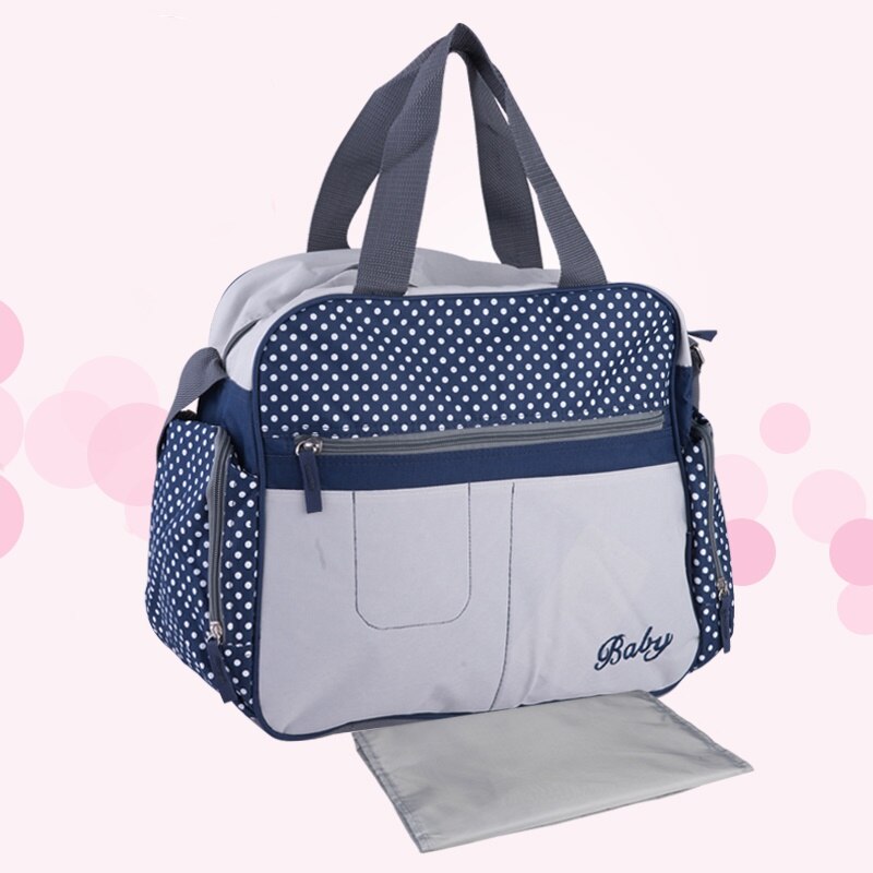 Windel Taschen Punkt Druck Mumie Schulter Bote Multifunktionale Große Kinderwagen Tasche Mutterschaft Handtasche Windel Baby Taschen