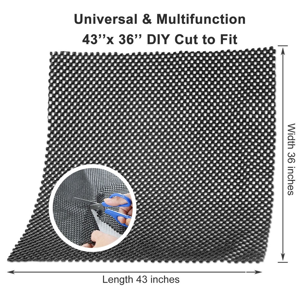 110*90cm Car Roof Protective Mat Waterproof Anti-wear Anti-slip Black Mat Elastic Cushioning Pad